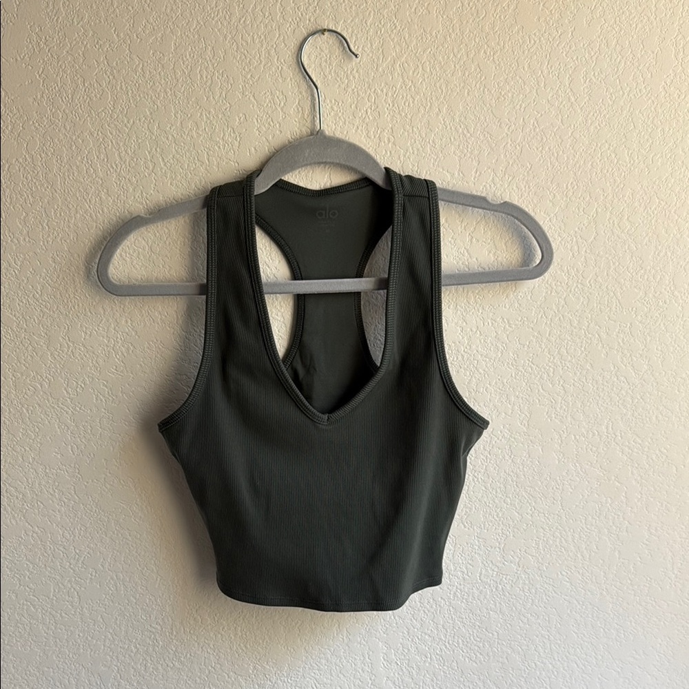 ALO Cactus Green Racerback Tank